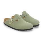Birkenstock Boston Soft Footbed - Suede Green Tea - Image 2