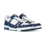 Louis Vuitton LV Trainer Monogram Denim - White Blue - Image 2