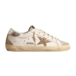 Golden Goose Super-Star - White Ice Gray Gold Glitter