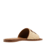 Miu Miu Logo Slipper Natural - Image 2