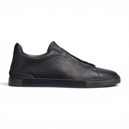 Zegna Triple Stitch Low Triple Black
