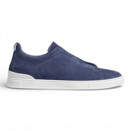 Zegna Suede Triple Stitch Navy